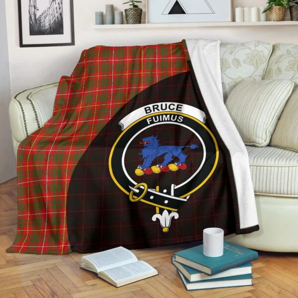 Bruce Modern Clan Blanket, Scottish Tartan Bruce Modern Clans Blanket Wave Style