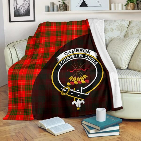 Cameron Modern Clan Blanket, Scottish Tartan Cameron Modern Clans Blanket Wave Style