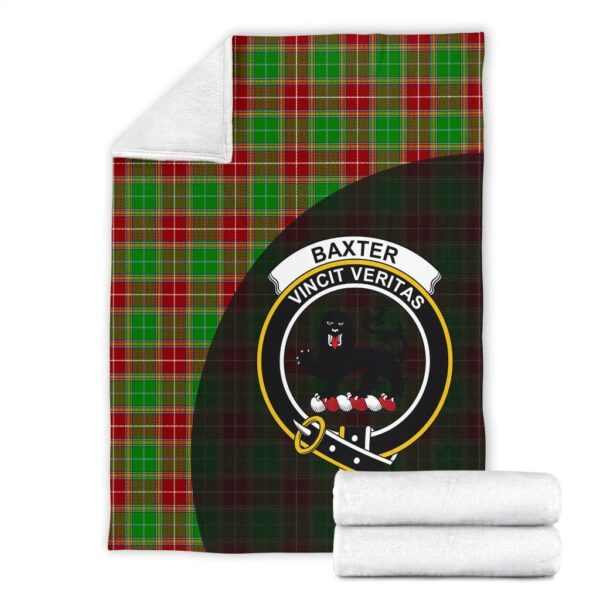 Baxter Modern Clan Blanket, Scottish Tartan Baxter Modern Clans Blanket Wave Style - Image 4