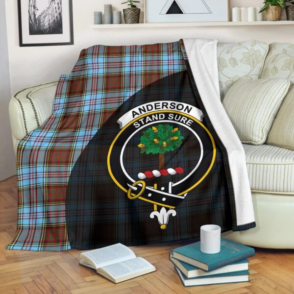 Anderson Ancient Clan Blanket, Scottish Tartan Anderson Ancient Clans Blanket Wave Style