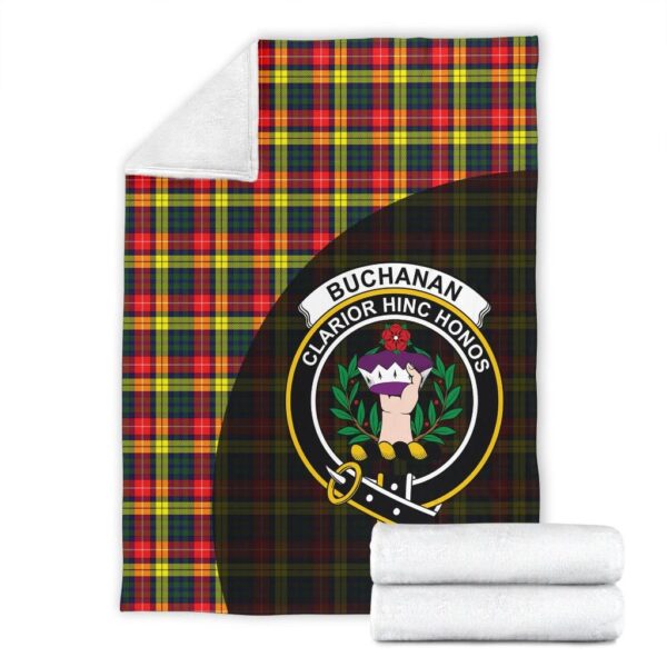 Buchanan Modern Clan Blanket, Scottish Tartan Buchanan Modern Clans Blanket Wave Style - Image 4