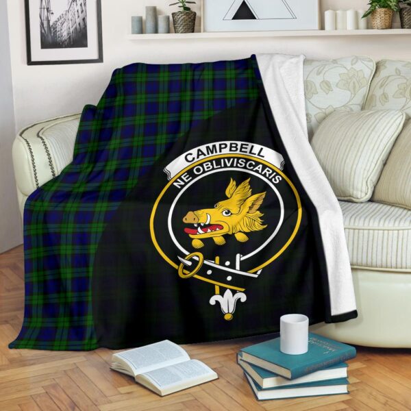 Campbell Modern Clan Blanket, Scottish Tartan Campbell Modern Clans Blanket Wave Style