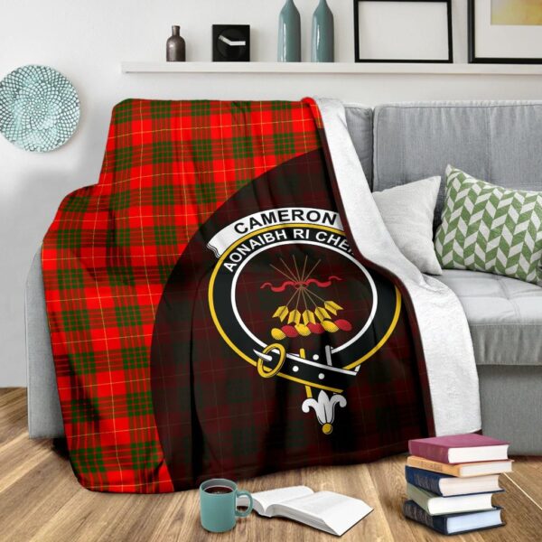 Cameron Modern Clan Blanket, Scottish Tartan Cameron Modern Clans Blanket Wave Style - Image 3