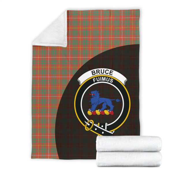 Bruce Ancient Clan Blanket, Scottish Tartan Bruce Ancient Clans Blanket Wave Style - Image 4