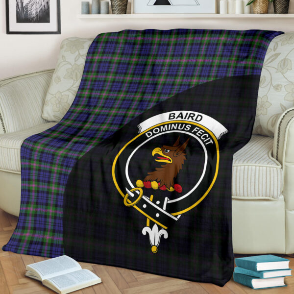 Baird Modern Clan Blanket, Scottish Tartan Baird Modern Clans Blanket Wave Style - Image 2