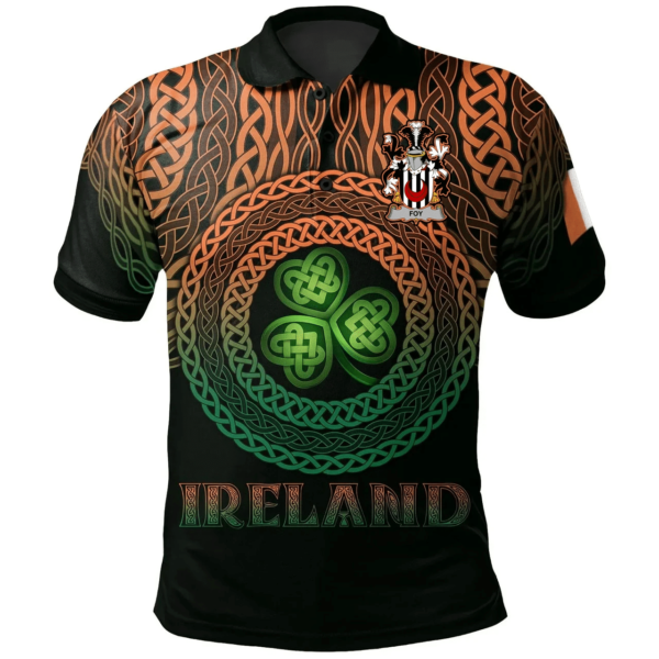 Ireland Polo Shirt - Foy or O'Fie Irish Family Crest Polo Shirt - Celtic Pride - Image 2