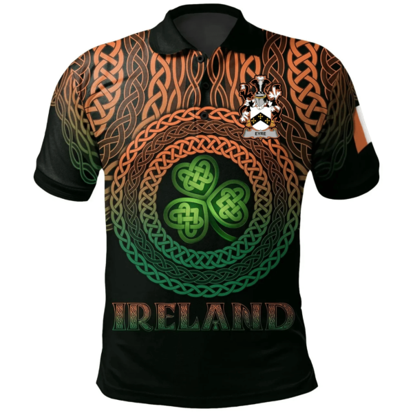 Ireland Polo Shirt - Eyre Irish Family Crest Polo Shirt - Celtic Pride - Image 2