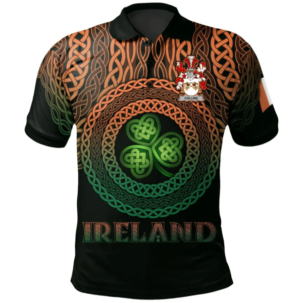 Ireland Polo Shirt - Collins Irish Family Crest Polo Shirt - Celtic Pride - Image 2