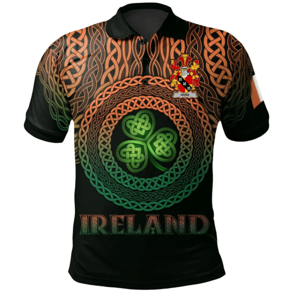 Ireland Polo Shirt - Ivers Irish Family Crest Polo Shirt - Celtic Pride - Image 2