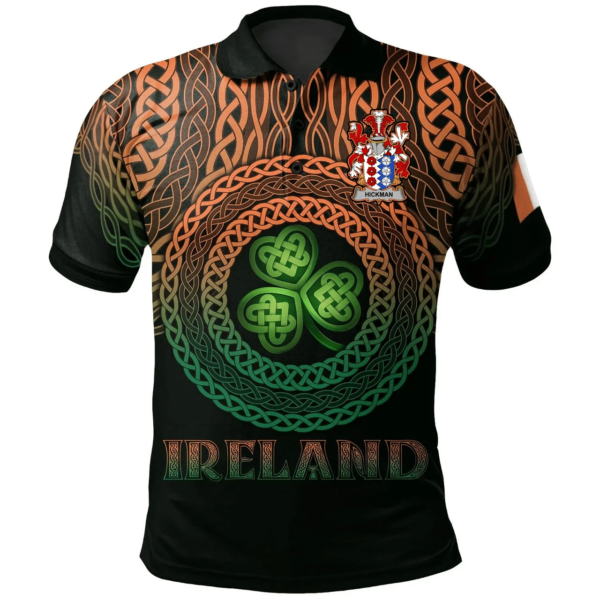 Ireland Polo Shirt - Hickman Irish Family Crest Polo Shirt - Celtic Pride - Image 2