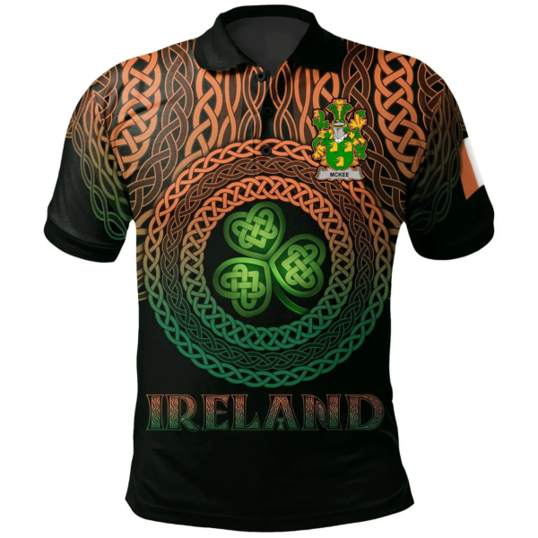 Ireland Polo Shirt - Kee or McKee Irish Family Crest Polo Shirt - Celtic Pride - Image 2