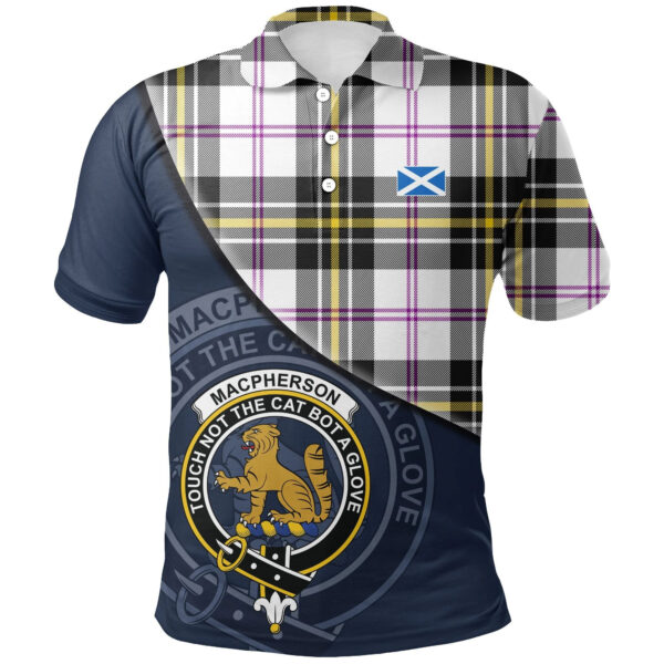 MacPherson Dress Modern Clan Polo Shirt, Scottish Tartan MacPherson Dress Modern Clans Polo Shirt