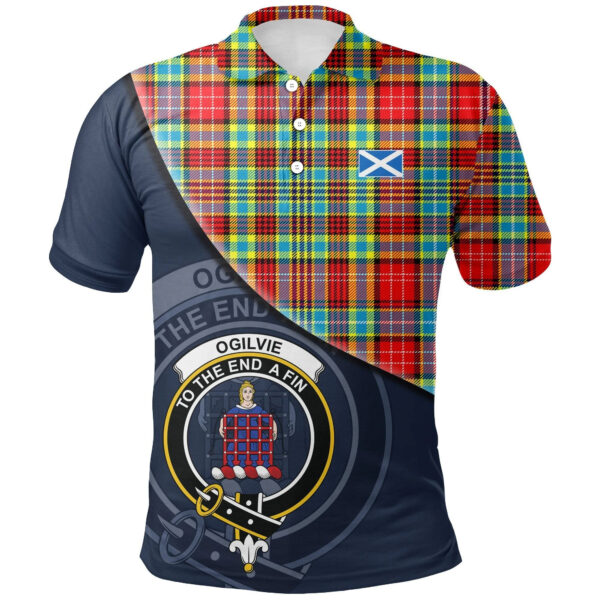 Ogilvie Clan Polo Shirt, Scottish Tartan Ogilvie Clans Polo Shirt