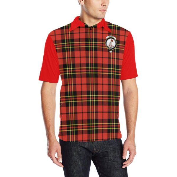 Tartan Polo, Brodie Plaid Mens Polo Shirt - Image 3