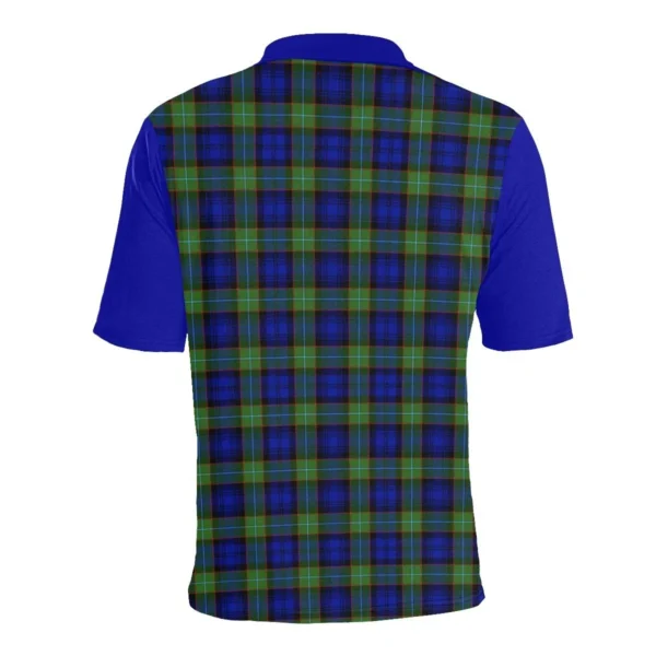 Tartan Polo, Sempill Plaid Mens Polo Shirt - Image 4