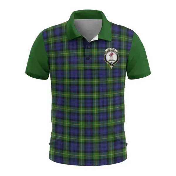 Tartan Polo, Meldrum Plaid Mens Polo Shirt