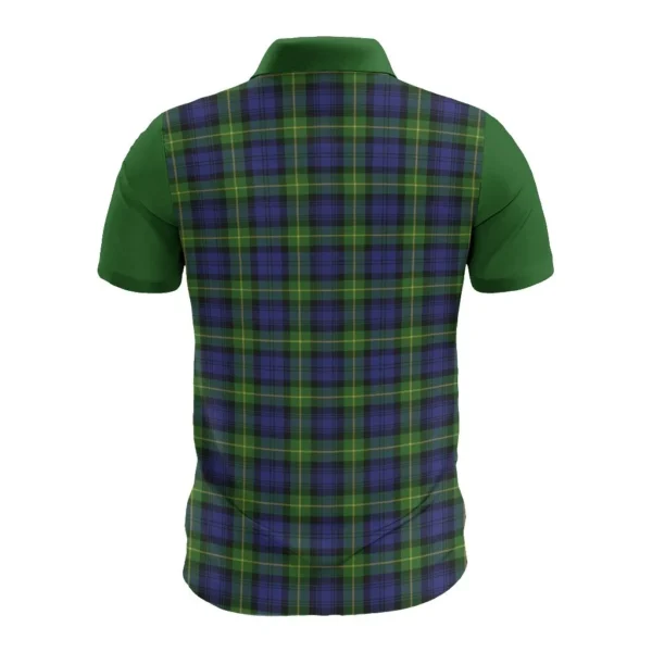 Tartan Polo, Meldrum Plaid Mens Polo Shirt - Image 2