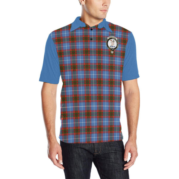 Tartan Polo, Pennycook Plaid Mens Polo Shirt - Image 3