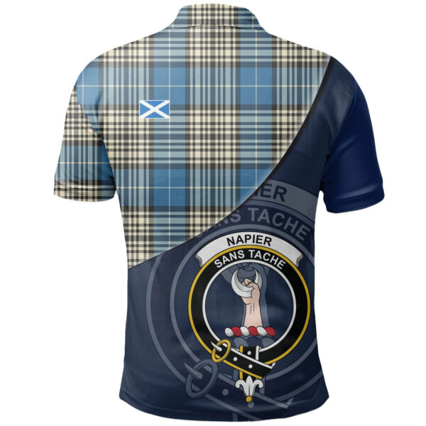 Napier Ancient Clan Polo Shirt, Scottish Tartan Napier Ancient Clans Polo Shirt - Image 2