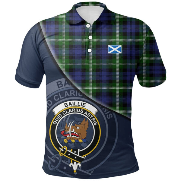 Baillie Modern Clan Polo Shirt, Scottish Tartan Baillie Modern Clans Polo Shirt