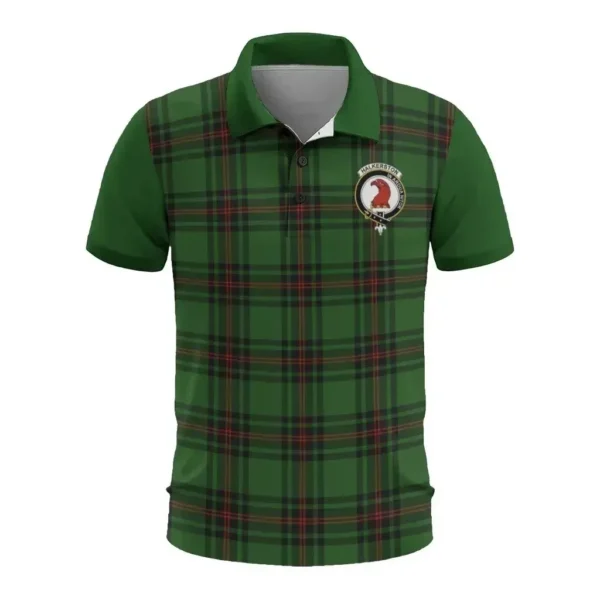 Tartan Polo, Halkerston Plaid Mens Polo Shirt