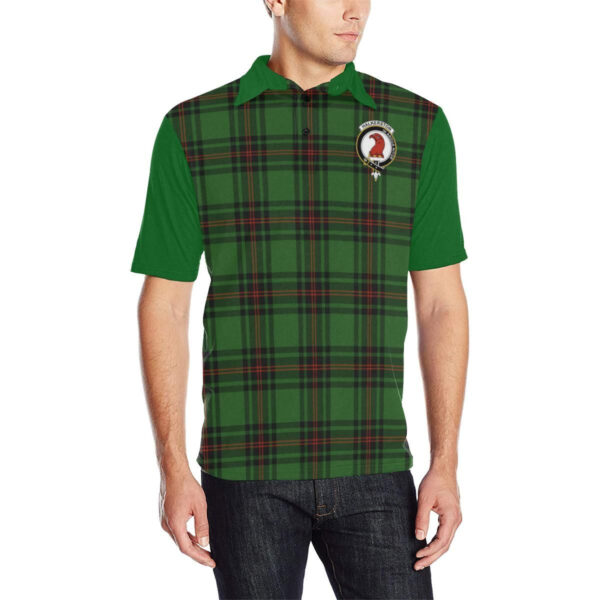 Tartan Polo, Halkerston Plaid Mens Polo Shirt - Image 3