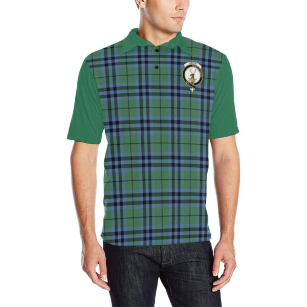 Tartan Polo, Keith Plaid Mens Polo Shirt - Image 3