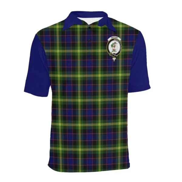 Tartan Polo, Watson Plaid Mens Polo Shirt - Image 3