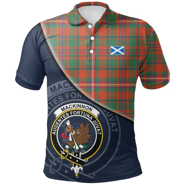 MacKinnon Ancient Clan Polo Shirt, Scottish Tartan MacKinnon Ancient Clans Polo Shirt