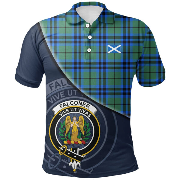 Falconer Clan Polo Shirt, Scottish Tartan Falconer Clans Polo Shirt