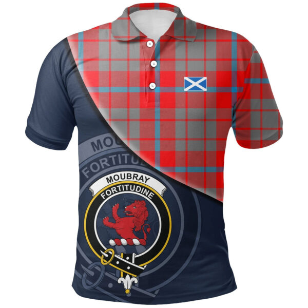 Moubray Clan Polo Shirt, Scottish Tartan Moubray Clans Polo Shirt