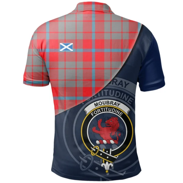 Moubray Clan Polo Shirt, Scottish Tartan Moubray Clans Polo Shirt - Image 2