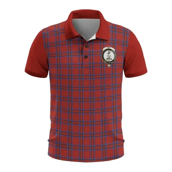 Tartan Polo, Rait Plaid Mens Polo Shirt