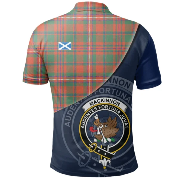 MacKinnon Ancient Clan Polo Shirt, Scottish Tartan MacKinnon Ancient Clans Polo Shirt - Image 2