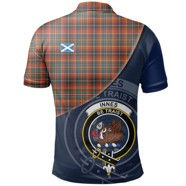 Innes Ancient Clan Polo Shirt, Scottish Tartan Innes Ancient Clans Polo Shirt - Image 2