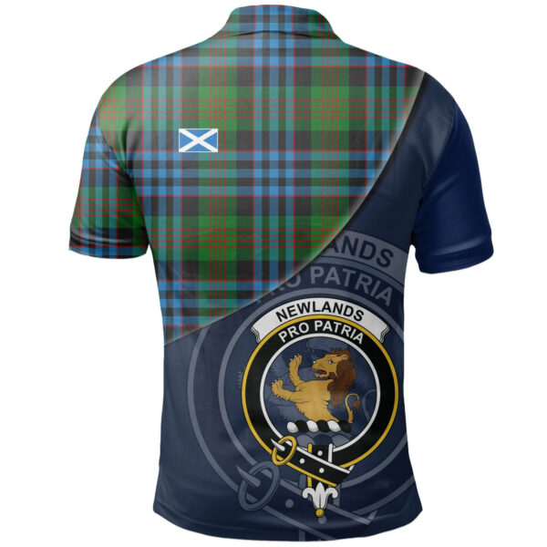 Newlands of Lauriston Clan Polo Shirt, Scottish Tartan Newlands of Lauriston Clans Polo Shirt - Image 2