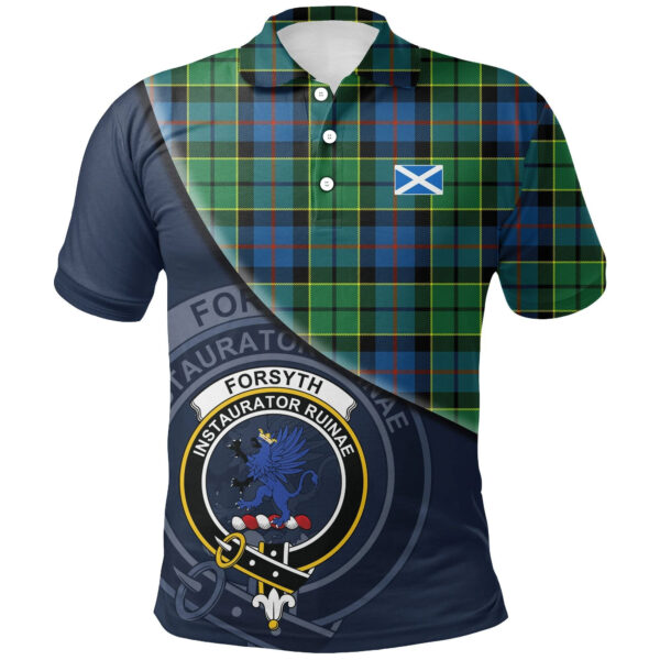 Forsyth Ancient Clan Polo Shirt, Scottish Tartan Forsyth Ancient Clans Polo Shirt