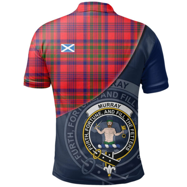 Murray of Tulloch Modern Clan Polo Shirt, Scottish Tartan Murray of Tulloch Modern Clans Polo Shirt - Image 2