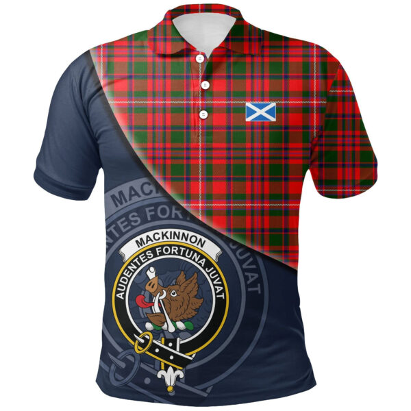 MacKinnon Modern Clan Polo Shirt, Scottish Tartan MacKinnon Modern Clans Polo Shirt