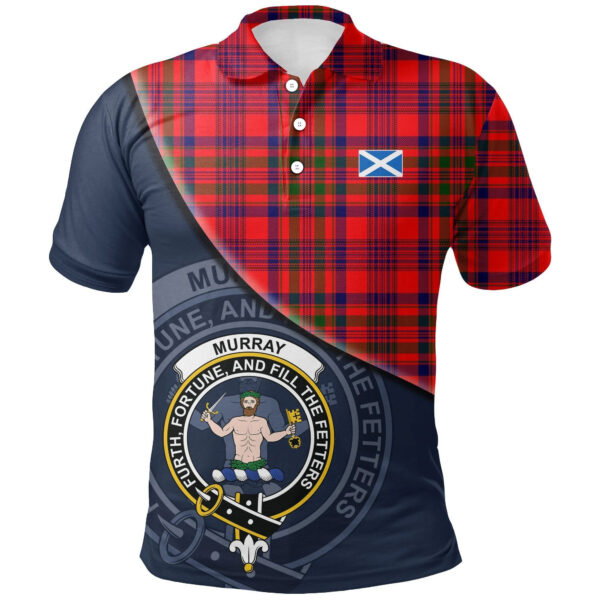 Murray of Tulloch Modern Clan Polo Shirt, Scottish Tartan Murray of Tulloch Modern Clans Polo Shirt