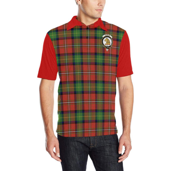 Tartan Polo, Fairlie Plaid Mens Polo Shirt - Image 3