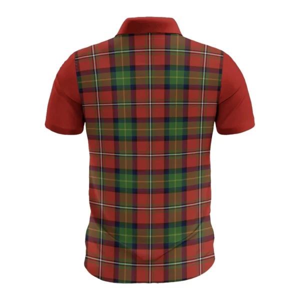 Tartan Polo, Fairlie Plaid Mens Polo Shirt - Image 2