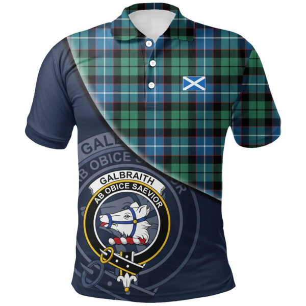 Galbraith Ancient Clan Polo Shirt, Scottish Tartan Galbraith Ancient Clans Polo Shirt