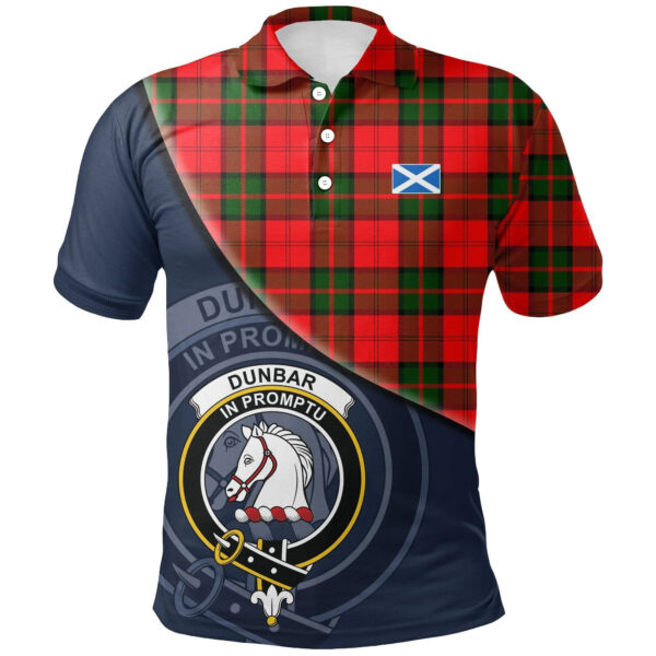 Dunbar Modern Clan Polo Shirt, Scottish Tartan Dunbar Modern Clans Polo Shirt