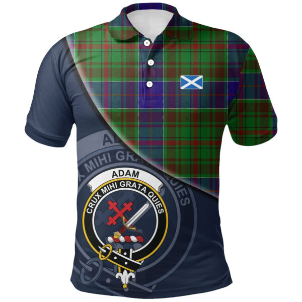 Adam Clan Polo Shirt, Scottish Tartan Adam Clans Polo Shirt