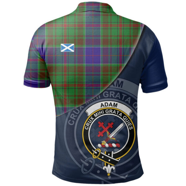 Adam Clan Polo Shirt, Scottish Tartan Adam Clans Polo Shirt - Image 2