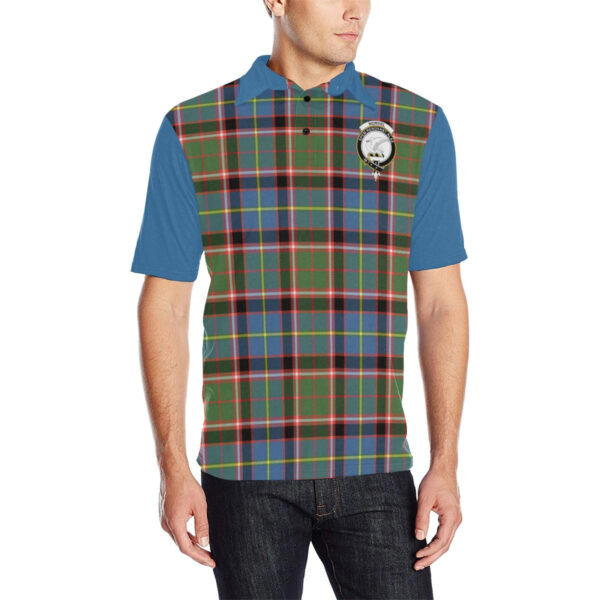 Tartan Polo, Norvel Plaid Mens Polo Shirt - Image 3