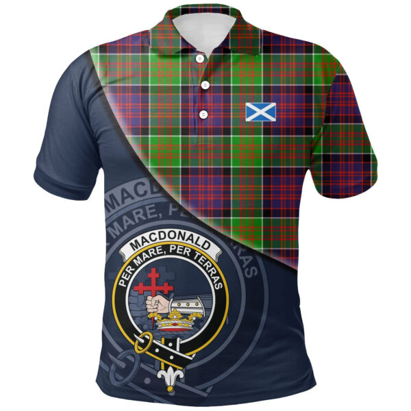 MacDonald of Clanranald Clan Polo Shirt, Scottish Tartan MacDonald of Clanranald Clans Polo Shirt