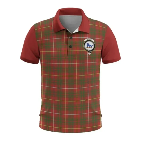 Tartan Polo, Bruce Plaid Mens Polo Shirt