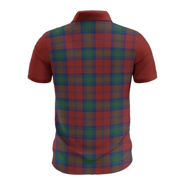 Tartan Polo, Byres Plaid Mens Polo Shirt - Image 2